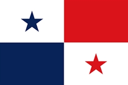 [ai] Flag of Panama featuring a white background divided into blue and red quadrants with a blue star on the left and a red star on the right.